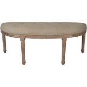 Clayre & Eef Bankje 125x41x48 cm Bruin Beige Hout