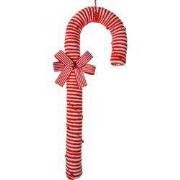 Clayre & Eef Kersthanger Zuurstok 56 cm Rood Wit Kunststof