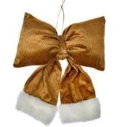 Clayre & Eef Kersthanger 22x5x26 cm Goudkleurig Synthetisch