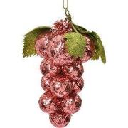 Clayre & Eef Kersthanger 8x8x14 cm Roze Kunststof