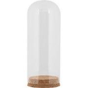 Clayre & Eef Glazen Stolp Ø 8x20 cm Transparant Glas