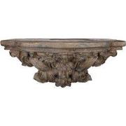 Clayre & Eef Wandplank 60x23x30 cm Bruin Keramisch materiaal