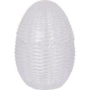 Clayre & Eef Glazen potje Ei Ø 8x12 cm Transparant Glas