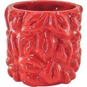 Pot - Kisses - Ceramics - Red - 11x11x11,5cm