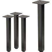 Set van 4 tafelpoten I-Design 42 cm Donkergrijze look Industrieel staa...