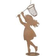 Clayre & Eef Decoratie Beeld Kind 39x13x87 cm Bruin Metaal