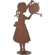 Clayre & Eef Decoratie Beeld Kind 36x12x62 cm Bruin Metaal