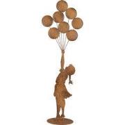 Clayre & Eef Decoratie Beeld Kind 27x12x80 cm Bruin Metaal