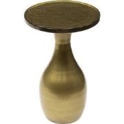 Bijzettafel Goud Metaal/Glas - 30x30x45cm - Eclipse