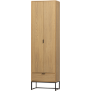 WOOOD Silas Hoge Kast - Eiken - Melamine - 210x60x36