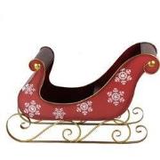 Clayre & Eef Arrenslee Kerst Groot 112x40x68 cm Rood Metaal