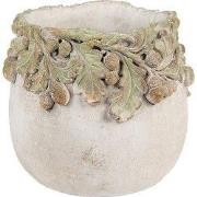 Clayre & Eef Bloempot Ø 15x13 cm Beige Steen
