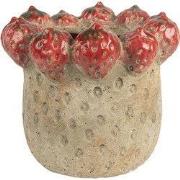 Clayre & Eef Bloempot Ø 19x16 cm Beige Terracotta