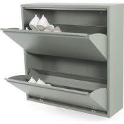 Spinder Design schoenenkast Billy 2 - Dusty Green - 12 paar schoenen