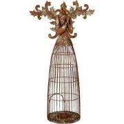 Clayre & Eef Kandelaar Engel 29x17x58 cm Bruin Metaal