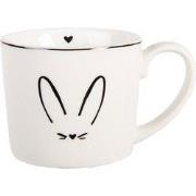 Clayre & Eef Mok 275 ml Wit Porselein