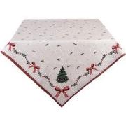 Clayre & Eef Tafelkleed 100x100 cm Beige Katoen Kerst