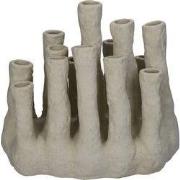 URBANJNGL - Bloemenhouder XL - Koraal - Ecru - Meertuitenvaas