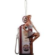 Clayre & Eef Wanddecoratie 45x70 cm Rood IJzer