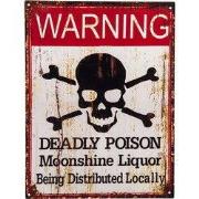 Clayre & Eef Tekstbord 25x33 cm Beige Rood IJzer