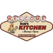 Clayre & Eef Wanddecoratie 49x27 cm Beige Rood IJzer