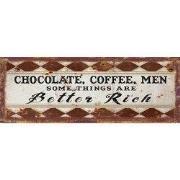 Clayre & Eef Tekstbord 36x13 cm Bruin Zwart IJzer