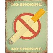 Clayre & Eef Tekstbord 20x25 cm Groen Rood IJzer