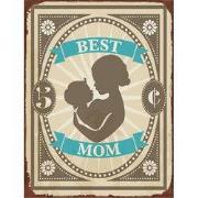 Clayre & Eef Tekstbord 25x33 cm Groen IJzer