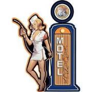 Clayre & Eef Tekstbord 48x65 cm Blauw IJzer