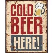 Clayre & Eef Tekstbord 20x25 cm Beige Rood IJzer