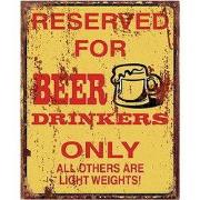 Clayre & Eef Tekstbord 20x25 cm Geel IJzer