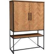 Livingfurn - Kabinetkast Accent - 45x120x180cm - Teakhout