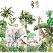 Kinderkamer jungle safari - Kinderbehang - 194,8 cm x 280 cm - Walloha