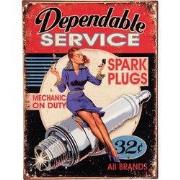 Clayre & Eef Tekstbord 25x33 cm Rood Paars IJzer