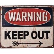 Clayre & Eef Tekstbord 25x20 cm Beige IJzer