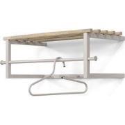 Spinder Design kapstok Marco - Silky Taupe / Eiken - 5 haken