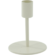 Candleholder - Basic - Metal - Sand - 8x8x10cm