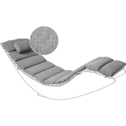 BRESCIA PREMIUM - Ligstoel kussen - Grijsmelange - Polyester