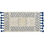 ERZINCAN - Laagpolig vloerkleed - Beige - 80 x 150 cm - Katoen