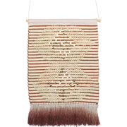 SABO - Wanddecoratie - Donkerrood - Katoen