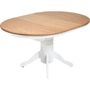 AKRON - Uitschuifbare eettafel - Lichtbruin - 106/150 cm - Essenhoutfi...