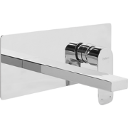 DICHATO - Wandgemonteerde mengkraan - Zilver - Messing