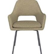 Eetkamerstoel Groen Stof - Zithoogte 45cm - Mos