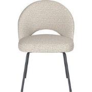 Eetkamerstoel Off White Stof - Zithoogte 45cm - Mick