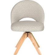 Eetkamerstoel Off White/Naturel - Draaibaar - Mick