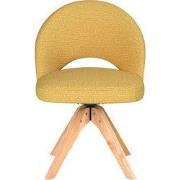 Eetkamerstoel Mick Oker Houten Swivel - Giga Meubel