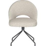 Eetkamerstoel Off White - Metaal Draaibaar - Mick