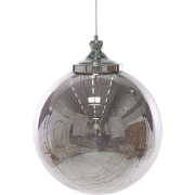 BENI Gross - Hanglamp - Zilver - Glas