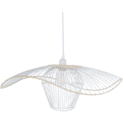 LUNGA - Hanglamp - Wit - Rotan