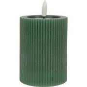 Clayre & Eef LED Kaars Ø 8x13 cm Groen Wax